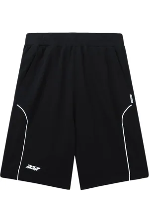 Izzue Stripe-detail cotton shorts