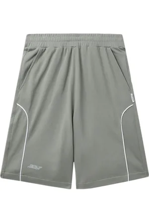 Izzue Stripe-detail cotton shorts