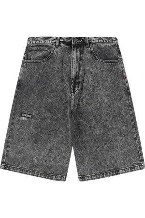 Izzue Logo-patch denim shorts