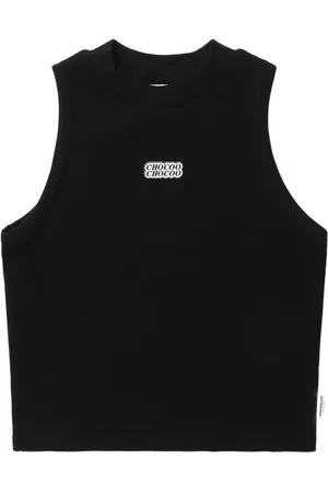 Chocoolate Logo-print cropped vest