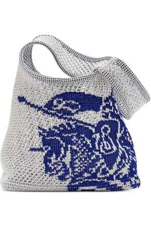 Burberry Equestrian Knight crochet-knit bag