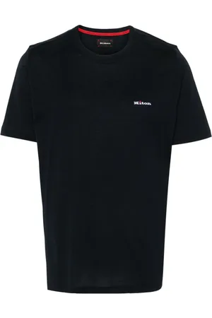 Kiton Logo-embroidered cotton T-shirt