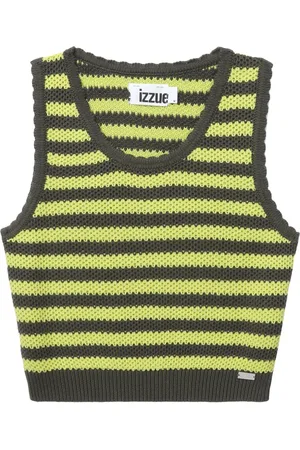 Izzue Knitted striped cotton top