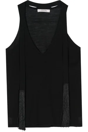 Dorothee Schumacher Fringe-detail knitted top
