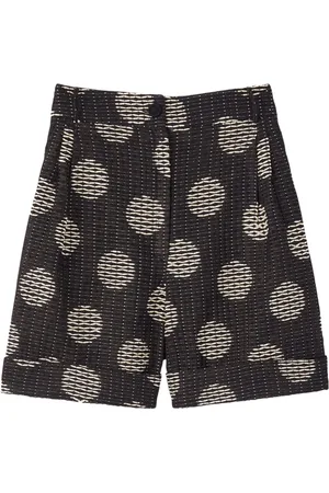Destree Daniel polka-dot jacquard shorts