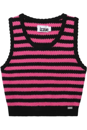 Izzue Knitted striped cotton top