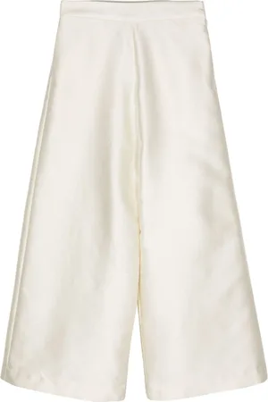 BIYAN Satin-finish palazzo trousers