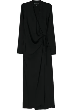 Costarellos Jenella crepe wrap dress