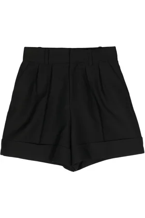 DICE KAYEK High-rise virgin wool-blend shorts