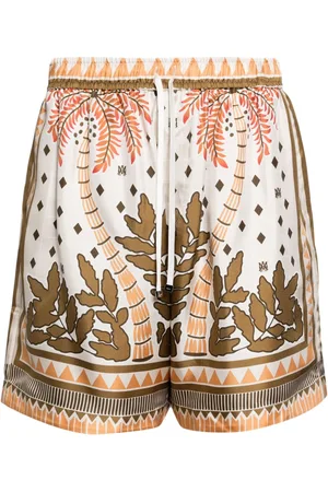 AMIRI Palm Tree silk shorts