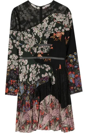 VALENTINO GARAVANI 2010 floral-print silk dress