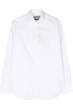 CANALI Classic-collar cotton shirt