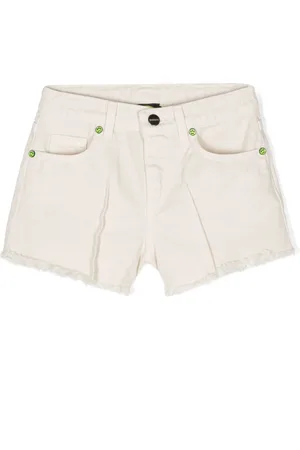 BARROW Frayed denim shorts