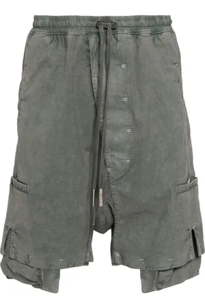 11 BY BORIS BIDJAN SABERI Drop-crotch drawstring shorts