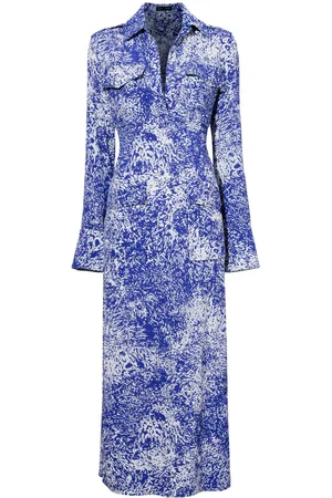Proenza Schouler Abstract-print crepe maxi dress
