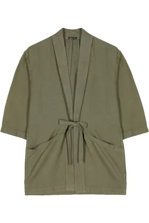 Maharishi Tie-fastening cotton-hemp jacket