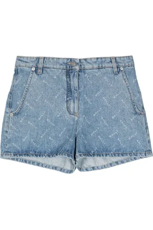Bally Chevron-logo denim shorts
