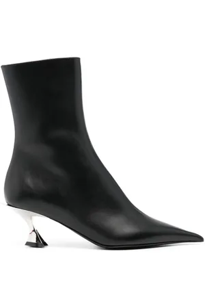 MUGLER 60mm leather ankle boots