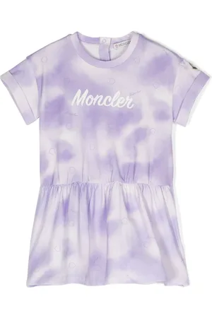 Moncler Logo-print tie-dye dress