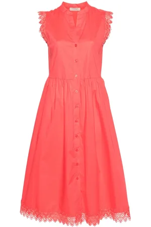 Twin-Set Poplin midi dress