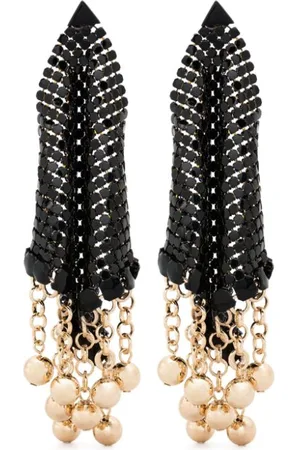 Paco rabanne Draped chainmail drop earrings