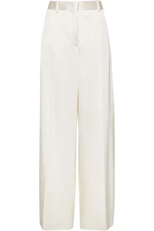 Jil Sander Twill-weave pressed-crease trousers