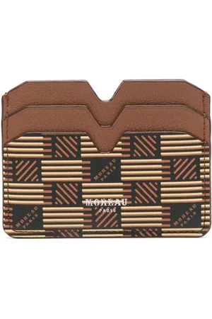 MOREAU Logo-stamp leather card holder