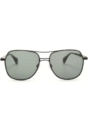 Vivienne Westwood Engraved-logo pilot-frame sunglasses