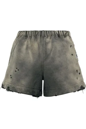Maison Mihara Yasuhiro Distressed cotton shorts