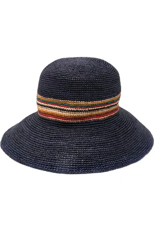 Paul Smith Contrast-panel straw hat