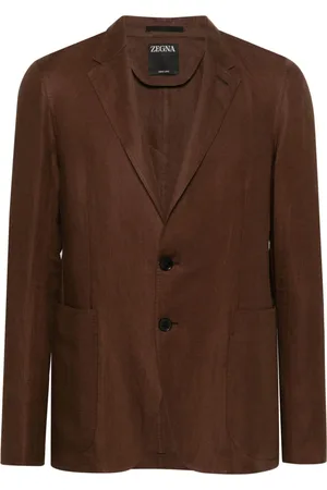 Ermenegildo Zegna Single-breasted linen blazer