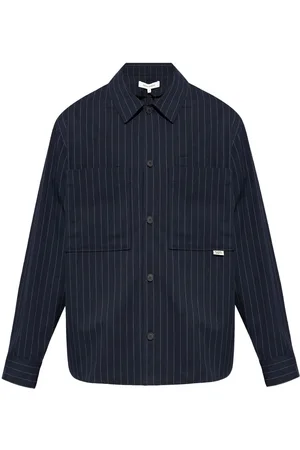 Maison Kitsuné Pinstriped shirt jacket