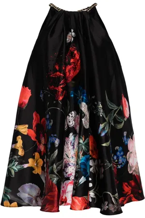 Camilla Floral-print mini dress