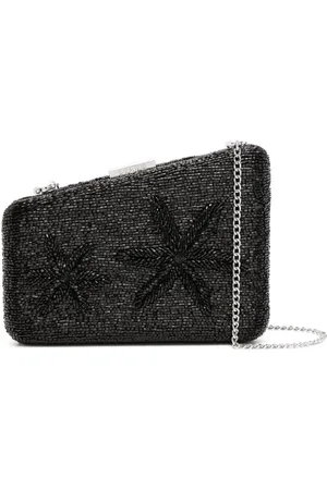 Staud Carmella beaded clutch bag