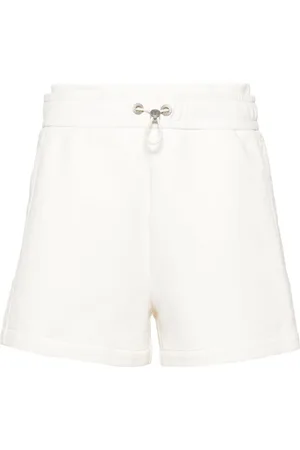 Moose Knuckles Mixmedia logo-plaque shorts