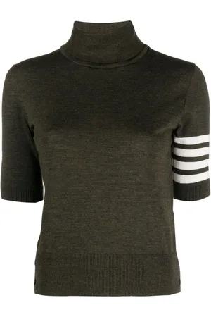 Thom Browne 4-Bar high-neck knitted top