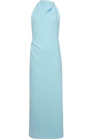 Proenza Schouler Selena high-neck ruched midi dress