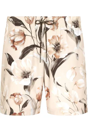 Dolce & Gabbana Floral-print swim shorts