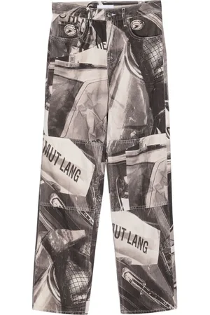 Helmut Lang All-over photographic-print jeans