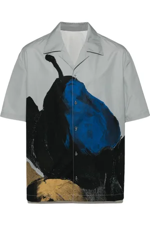 CROQUIS Graphic-print cotton shirt