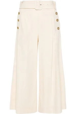 Twin-Set Wide-leg cropped trousers