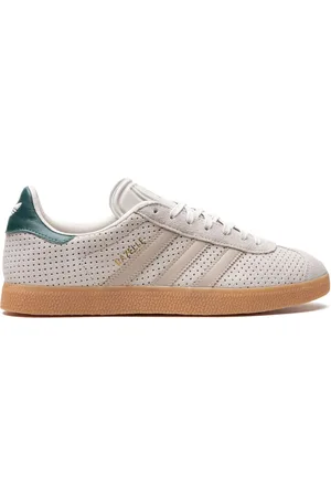 adidas Gazelle "Aluminium/Collegiate Green" sneakers