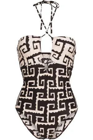 FAITHFULL THE BRAND Ola halterneck swimsuit