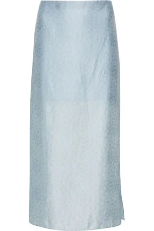 Rodebjer Graziela floral-embroidered skirt