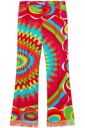 Puccini Bersaglio-Print cotton trousers