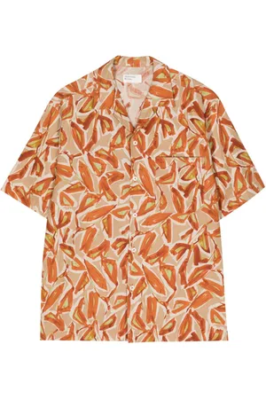 Universal Works Artist Flower linen-cotton shirt