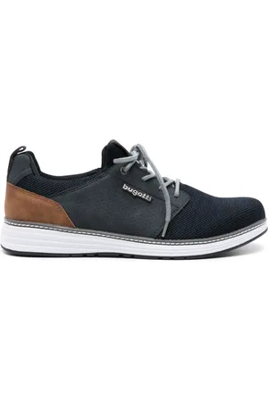 Bugatti Logo-plaque mesh sneakers