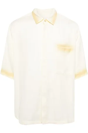 CROQUIS Faded-trim short-sleeve shirt
