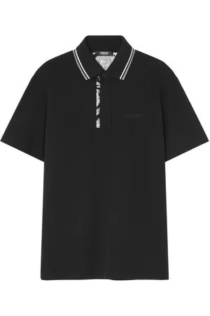 VERSACE Barocco embroidered polo shirt