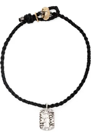 Paul Smith Logo-tag braided bracelet